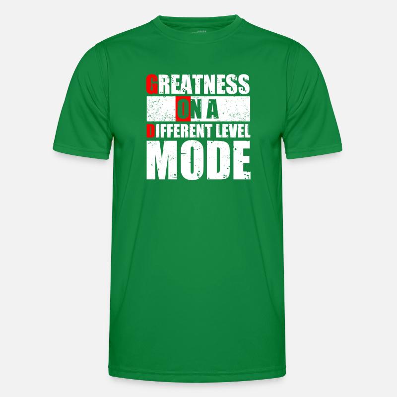 GOD MODE, size on a different level Men's Functional T-Shirt