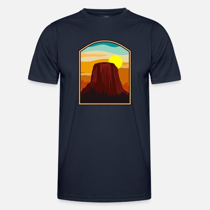 Devils Tower National Monument Men's Functional T-Shirt