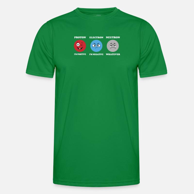 Protonelektronen -Neutron -Witze Science Physics Männer Funktions-T-Shirt