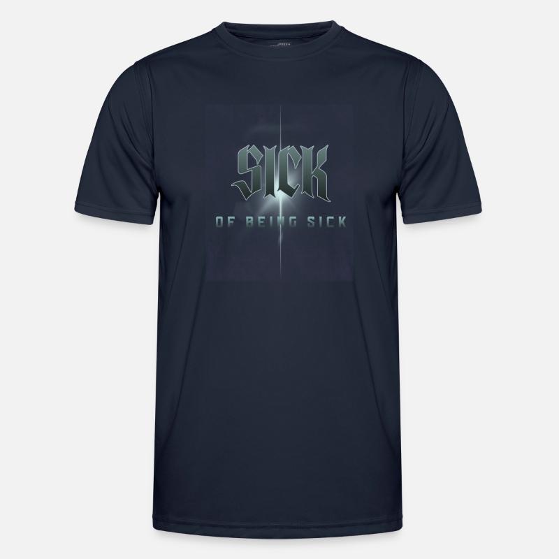 Gothic Lover Krank Vom Kranksein Männer Funktions-T-Shirt