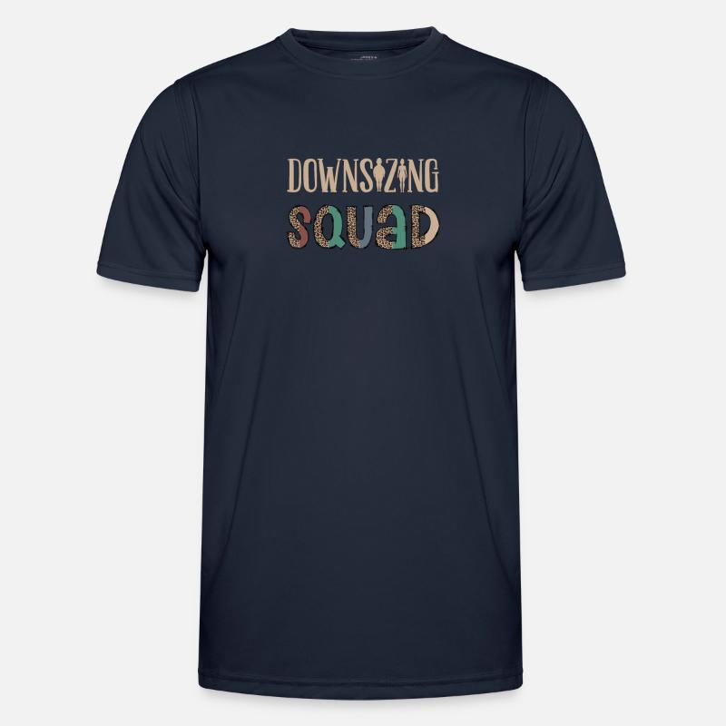Downsizing Squad, Magenbypass-Operation - Männer Funktions-T-Shirt - Navy