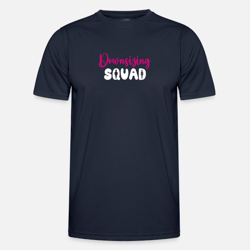 Downsizing Squad, Magenbypass-Operation - Männer Funktions-T-Shirt - Navy