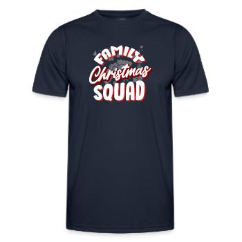 Christmas party of the family, Christmas party - Men's Functional T-Shirt - navy - Front - AI Model Male 178 dark (178cm)
