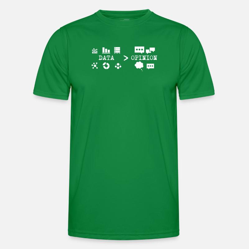 Big Data, Data Analyst, Data Bigger than Opinion T-shirt sport Homme