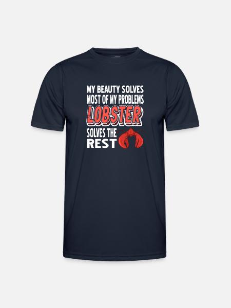 Most of my problems lobster - Men's Functional T-Shirt - navy