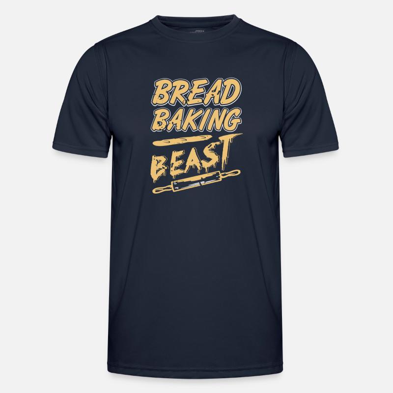 Bread baker beast Männer Funktions-T-Shirt