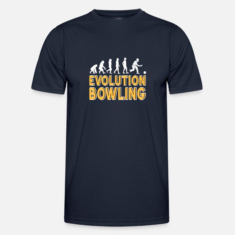 Evolution bowling - Men's Functional T-Shirt - navy