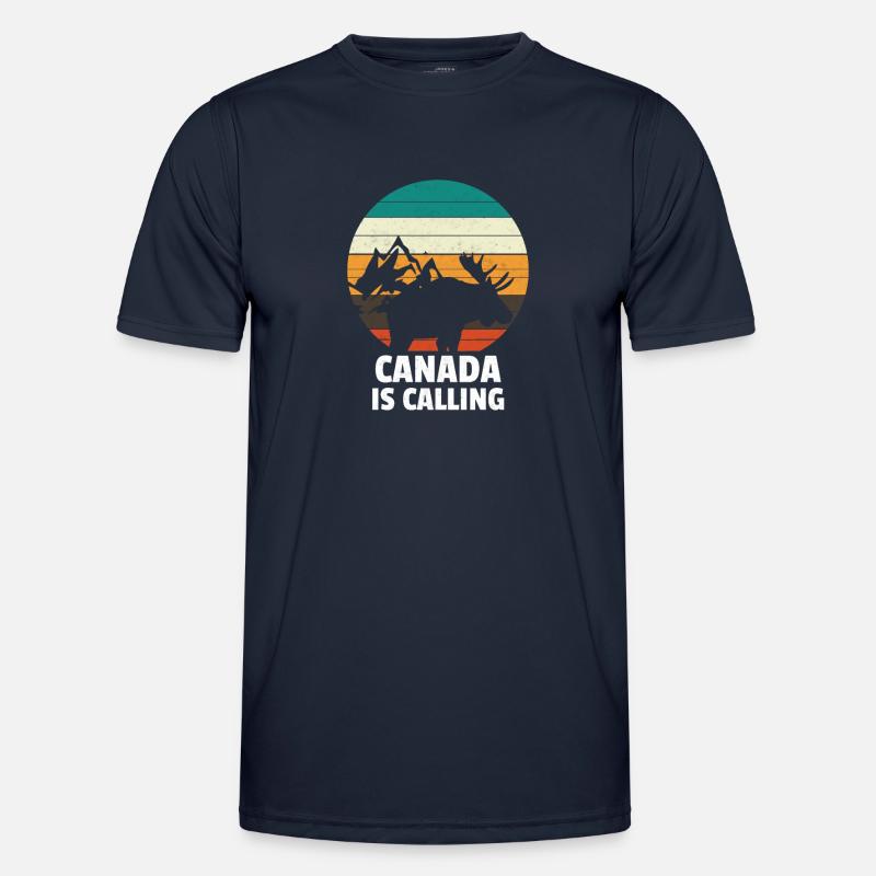 Canada Is Calling Kanada - Men's Functional T-Shirt - navy