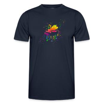 Piano, Pianist - Männer Funktions-T-Shirt - Navy - Vorne - AI Model Male 178 dark (178cm)