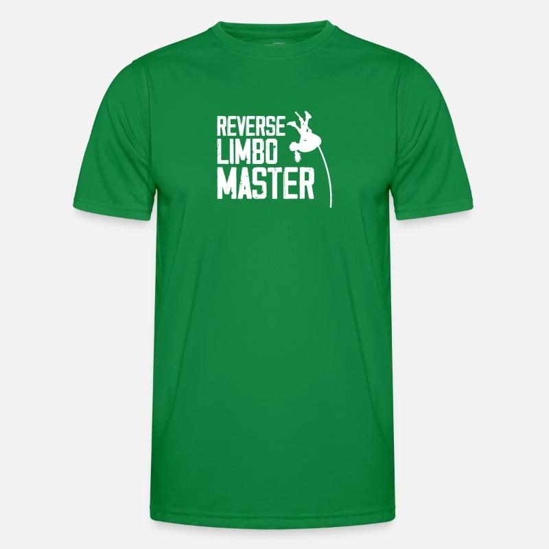 Reverse Limbo Master, Stabhochsprung Männer Funktions-T-Shirt