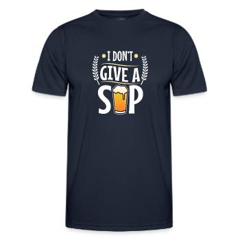 Je ne donne pas une gorgée - T-shirt sport Homme - bleu marine - Devant - AI Model Male 178 dark (178cm)