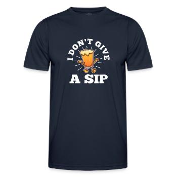Je ne donne pas une gorgée - T-shirt sport Homme - bleu marine - Devant - AI Model Male 178 dark (178cm)
