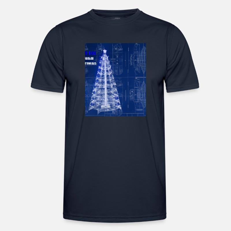 Plan schématique de l’arbre de Noël T-shirt sport Homme
