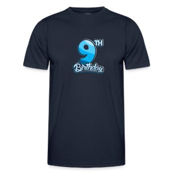 9th Birthday Kids Nine Birthday - Männer Funktions-T-Shirt - Navy - Vorne - AI Model Male 178 dark (178cm)