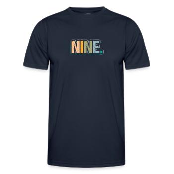 9e anniversaire Enfants Neuf ans - T-shirt sport Homme - bleu marine - Devant - AI Model Male 178 dark (178cm)