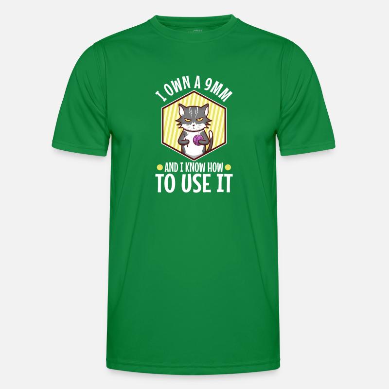 Je possède un 9mm et je sais comment l’utiliser T-shirt sport Homme