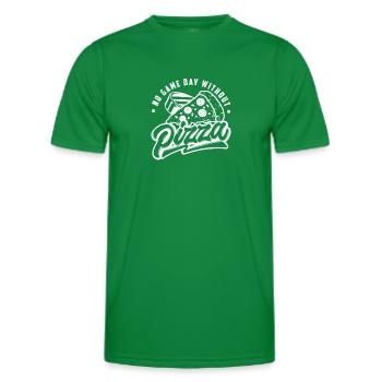 No Game Day Without Pizza, Hockey Fan - Männer Funktions-T-Shirt - Kelly Green - Vorne - AI Model Male 178 dark (178cm)