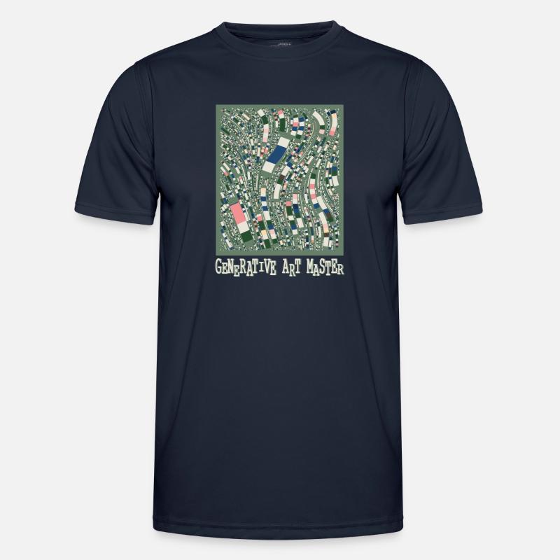 Generativer Kunstmaster-Programmierbildcode Männer Funktions-T-Shirt