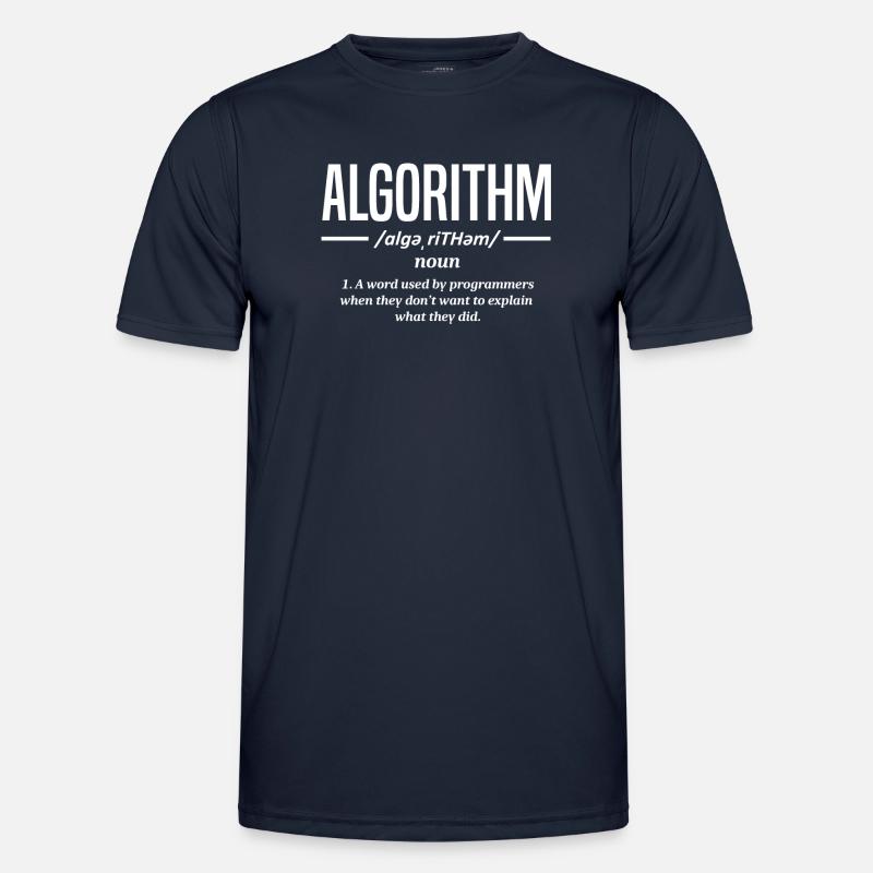 Algorithmus-Programmierer, Kodierung, Kodierer - Männer Funktions-T-Shirt - Navy