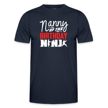 Geburtstag Der Ninja, Ninja, - Männer Funktions-T-Shirt - Navy - Vorne - AI Model Male 178 dark (178cm)