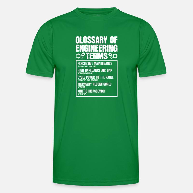 Glossar Der Technischen Begriffe Männer Funktions-T-Shirt