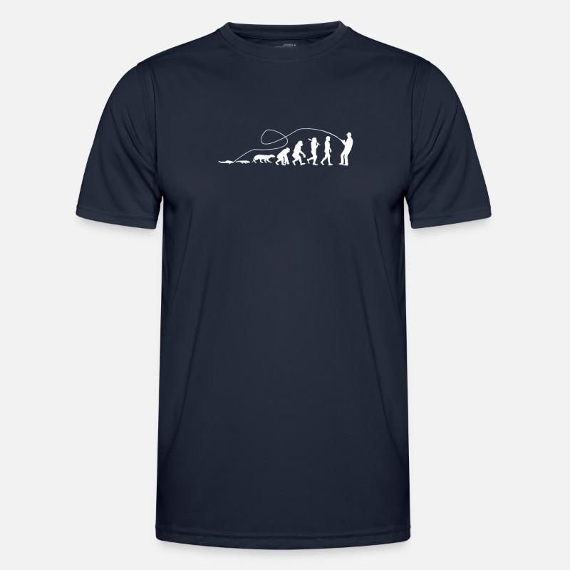 Evolution Angler TShirt - Männer Funktions-T-Shirt - Navy