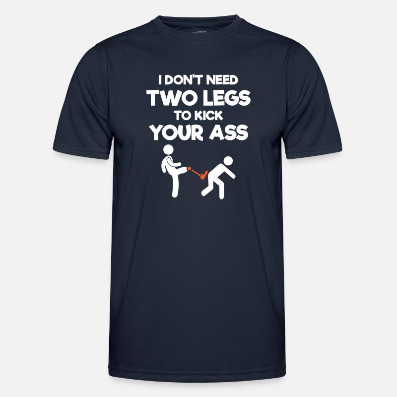 Leg prosthesis, prosthesis, amputee, amputation - Men's Functional T-Shirt - navy