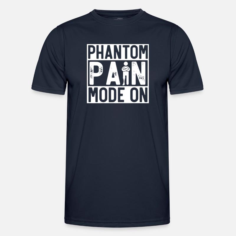 Leg prosthesis, prosthesis, amputee, amputation - Men's Functional T-Shirt - navy