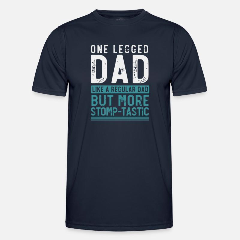 Leg prosthesis, prosthesis, amputee, amputation - Men's Functional T-Shirt - navy