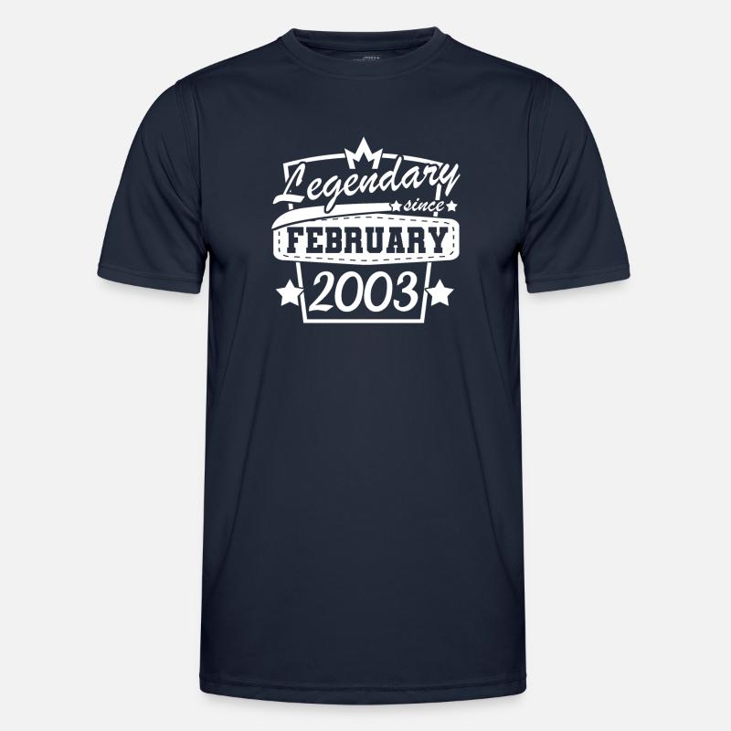 February 2003 retro - Men's Functional T-Shirt - navy