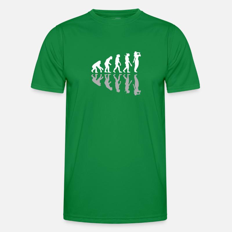 Human Evolution Wine Tasting Drinking Lover Männer Funktions-T-Shirt