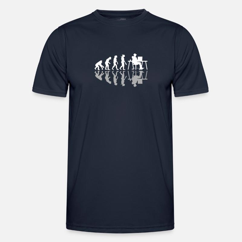 Evolution Funny Programmer Software Developer - Men's Functional T-Shirt - navy