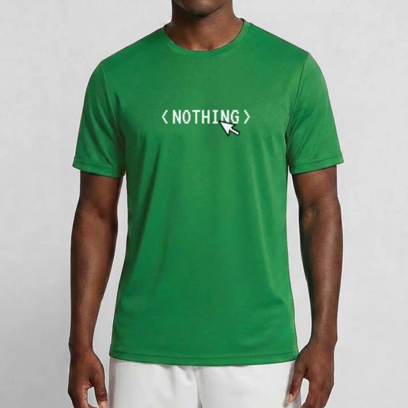Nothing Computer Code Mouse Programmer Humor Men's Functional T-Shirt