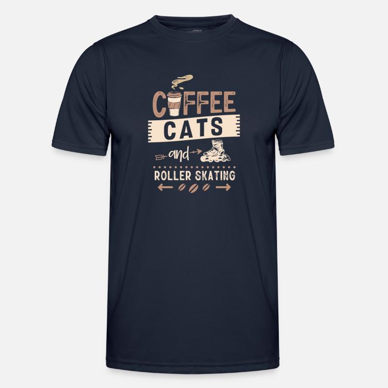 Roller skating, skating, roller skating - Men's Functional T-Shirt - navy