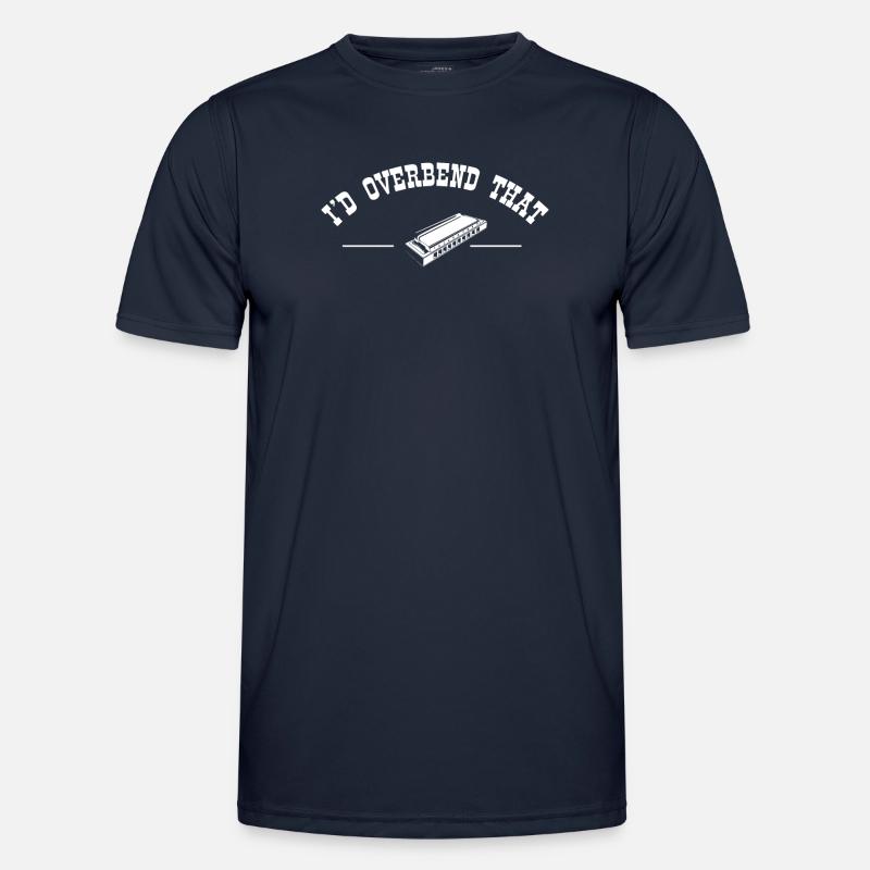 Harmonica player, Harmonica music - Men's Functional T-Shirt - navy