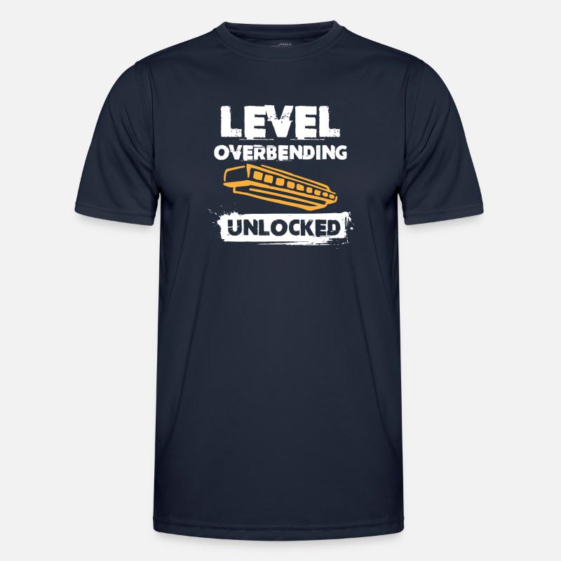 Harmonica player, Harmonica music - Men's Functional T-Shirt - navy