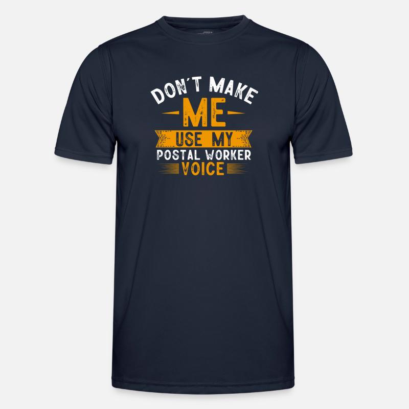 Postarbeiter, Post Mann - Männer Funktions-T-Shirt - Navy