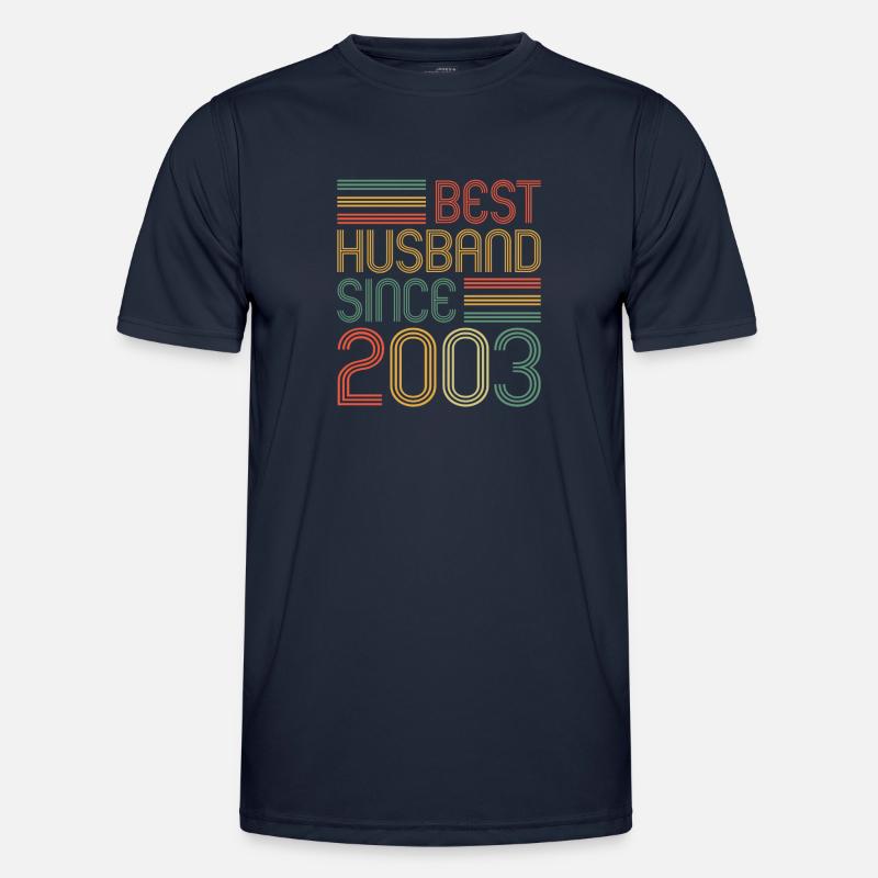 20. Hochzeitstag Bester Ehemann seit 2003 Männer Funktions-T-Shirt