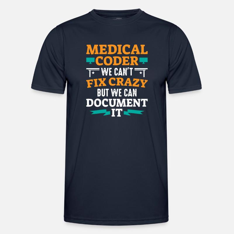 Medical encoder, programmer - Men's Functional T-Shirt - navy