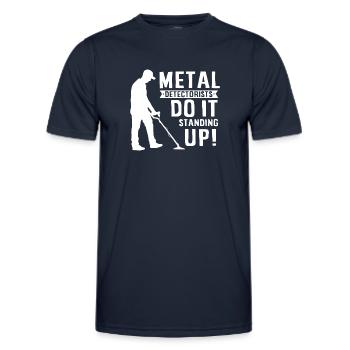 Medical Encoder Medical Programmer - Men's Functional T-Shirt - navy - Front - AI Model Male 178 dark (178cm)
