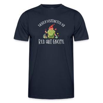 Gnome - Gnomsammeln - Gnome -Sammler - Männer Funktions-T-Shirt - Navy - Vorne - AI Model Male 178 dark (178cm)
