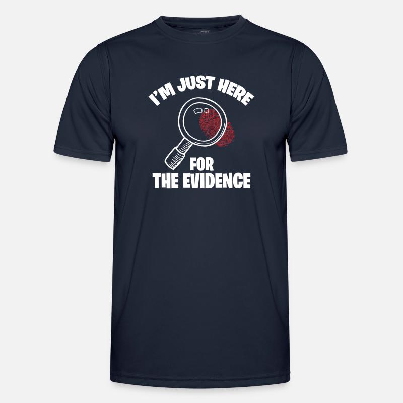 Forensic Scientist Costume - Men's Functional T-Shirt - navy