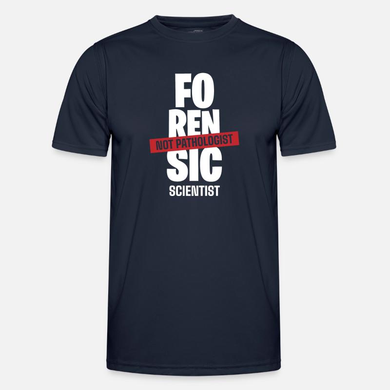Forensic Scientist Costume - Men's Functional T-Shirt - navy