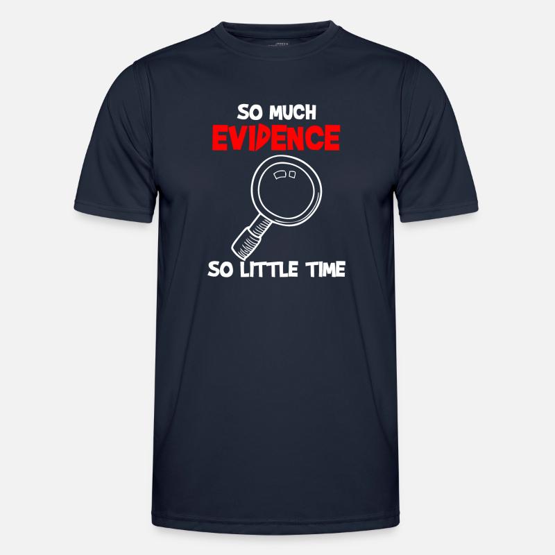 Forensic Scientist Costume - Men's Functional T-Shirt - navy