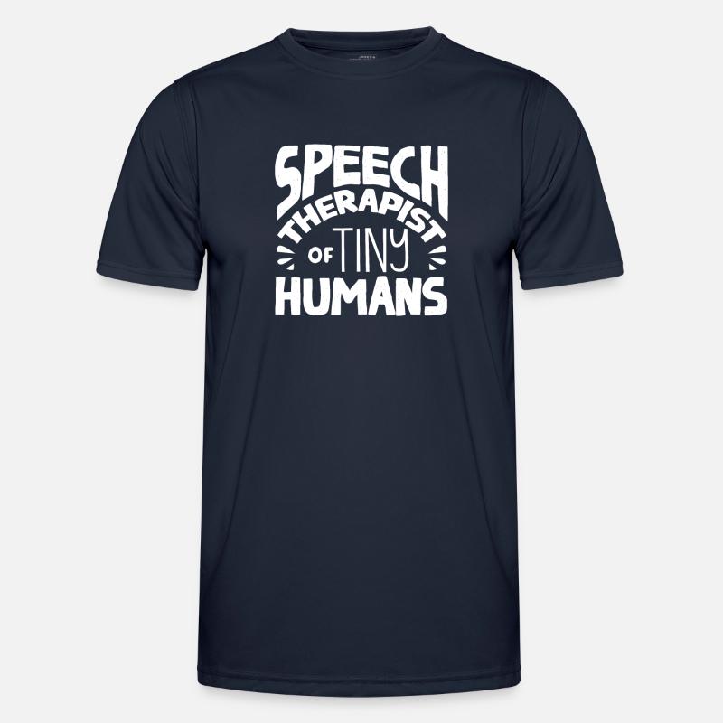 Speech-language pathology, speech-language pathologist - Men's Functional T-Shirt - navy