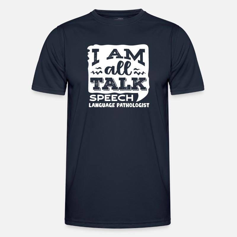 Speech-language pathology, speech-language pathologist - Men's Functional T-Shirt - navy