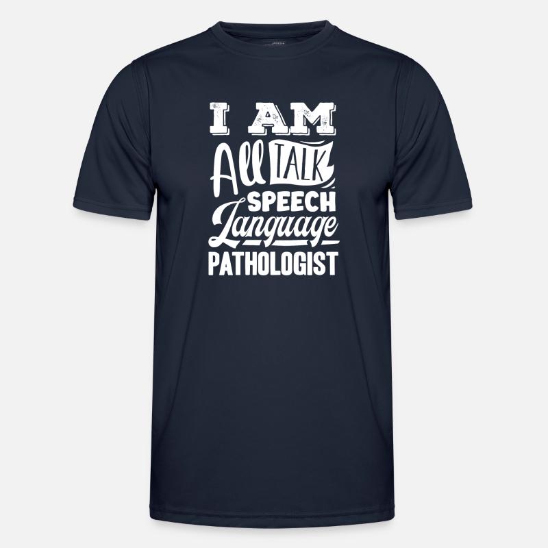 Speech-language pathology, speech-language pathologist - Men's Functional T-Shirt - navy