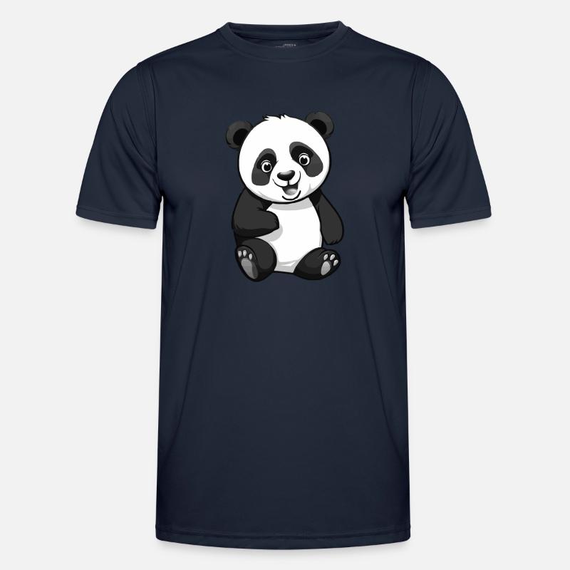 Panda Bär Männer Funktions-T-Shirt