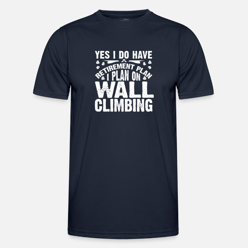 Wall climbers, wall climbers - Men's Functional T-Shirt - navy