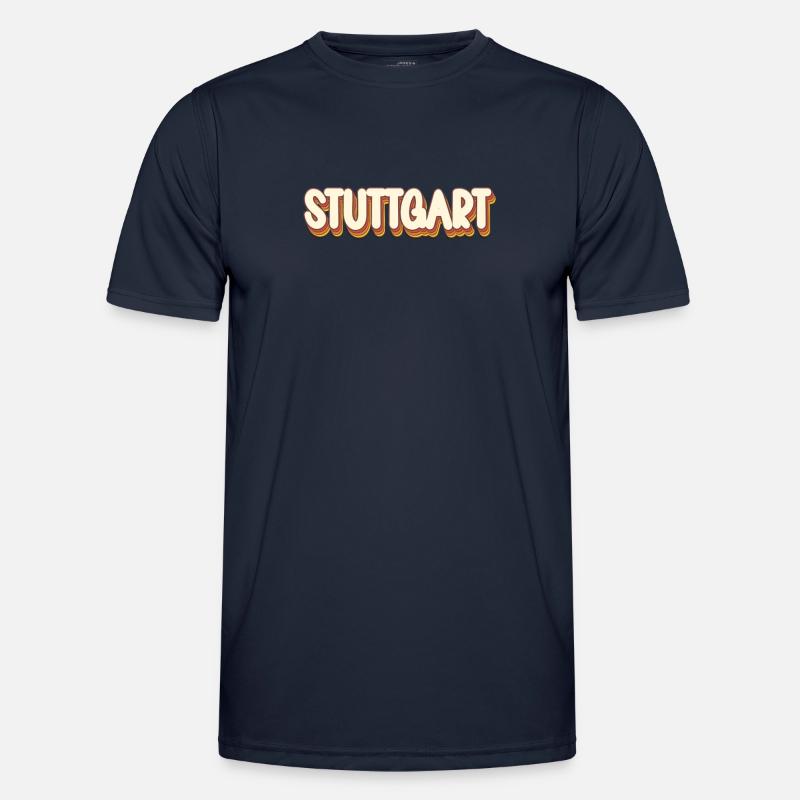 Stuttgartererin Stuttgarterer Stuttgarter - Männer Funktions-T-Shirt - Navy